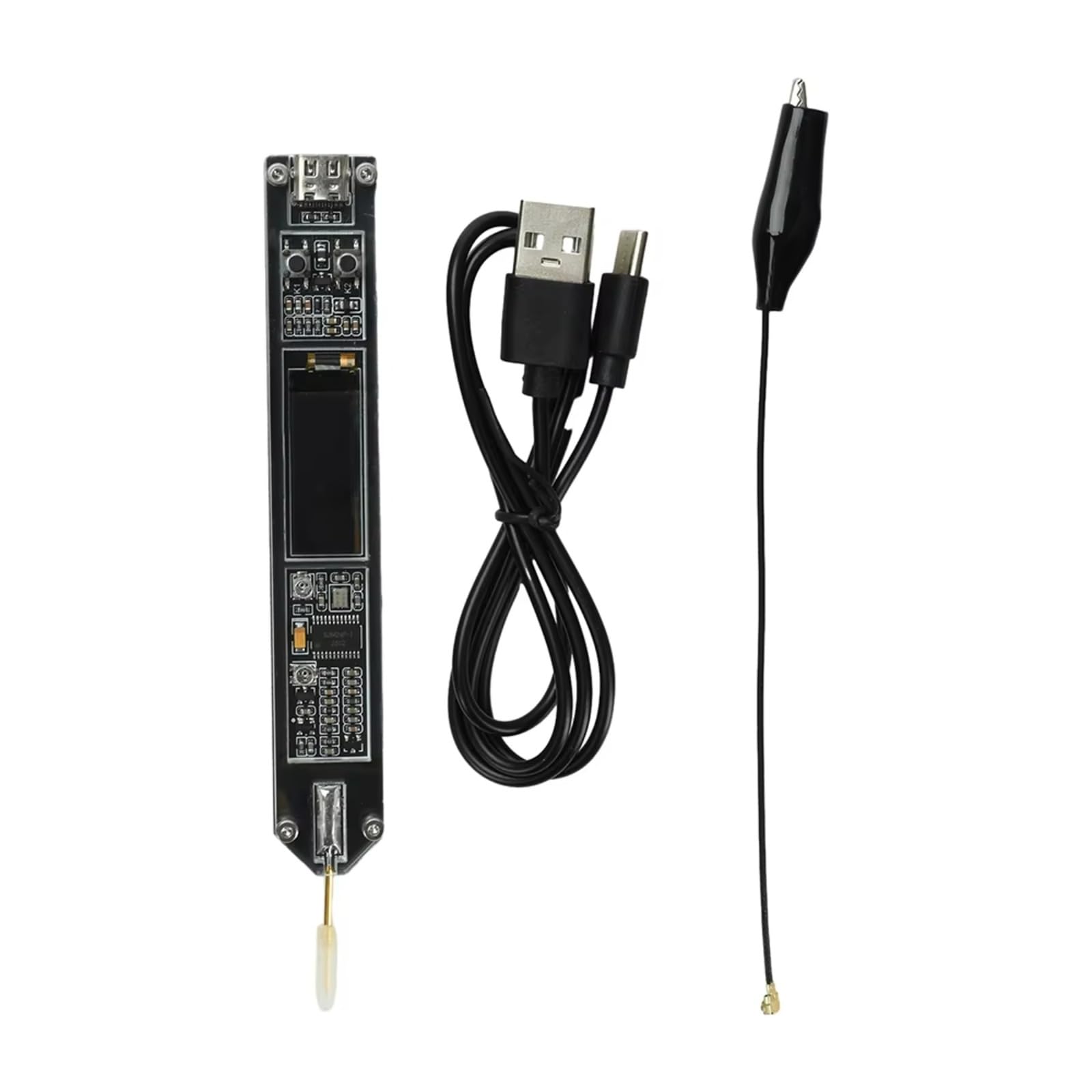 Frequenzzähler, 200Hz~100MHz Frequenztester, 0,91-Zoll-OLED-Display, Typ-C