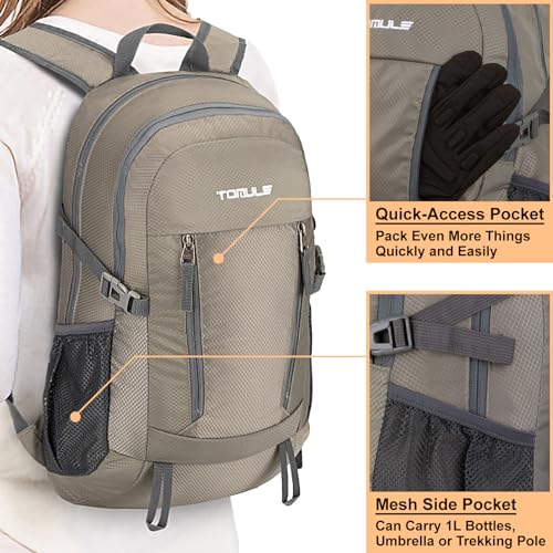 TOMULE Zaino Trekking Leggero 25L,Zaino