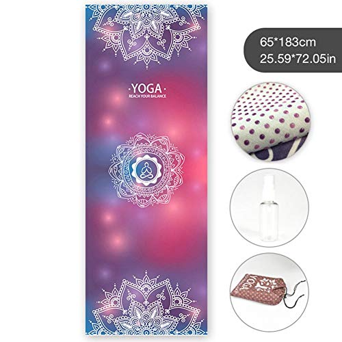 Eilane Sweat Towels for Gym，Yoga Towels for Hot Yoga Non Slip,-Sweat Absorbing Printed