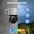 Hiseeu 330° View 4K 8MP PoE PTZ Security Camera Outdoor, Home Security Cameras, 2 Way Audio, Spotlight&Sound Alarm,Color Night Vision, Human&Vehicle Detect, Remote Access