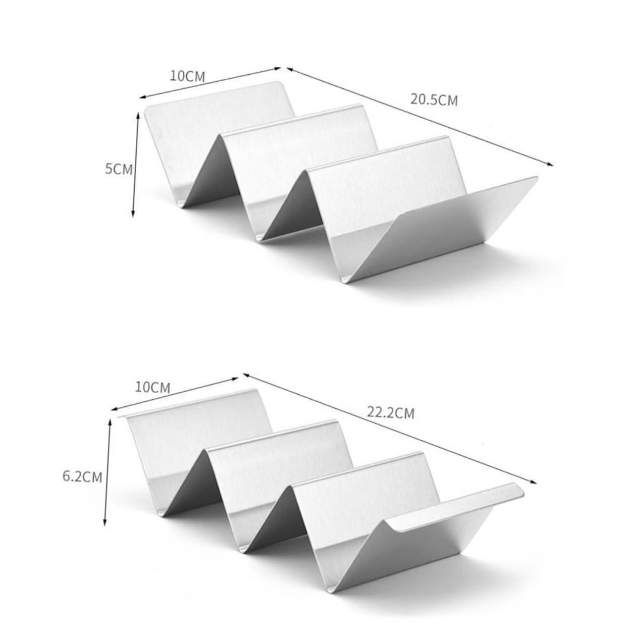 KICHOUSE Stainless Steel Set 3pcs Taco Racks Tortilla Roll Rack for Home Kitchen