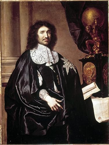 Tableau Jean-Baptiste Colbert peinture Claude Lefebvre affiche art déco bureau 60x90cm