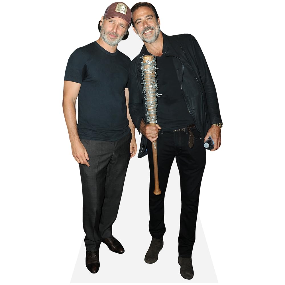 Celebrity Cutouts Lifelike Andrew Lincoln And Jeffrey Dean Morgan (Duo) Mini Celebrity Cutout