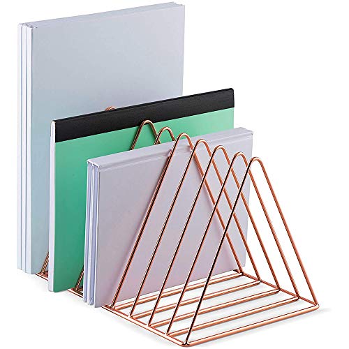 Lefity Schmiedeeisen Nordischen Stil Gold Dreieck Rack Kreative Büro Schreibtisch Magazin Rack Metall Lagerung Rack Cover
