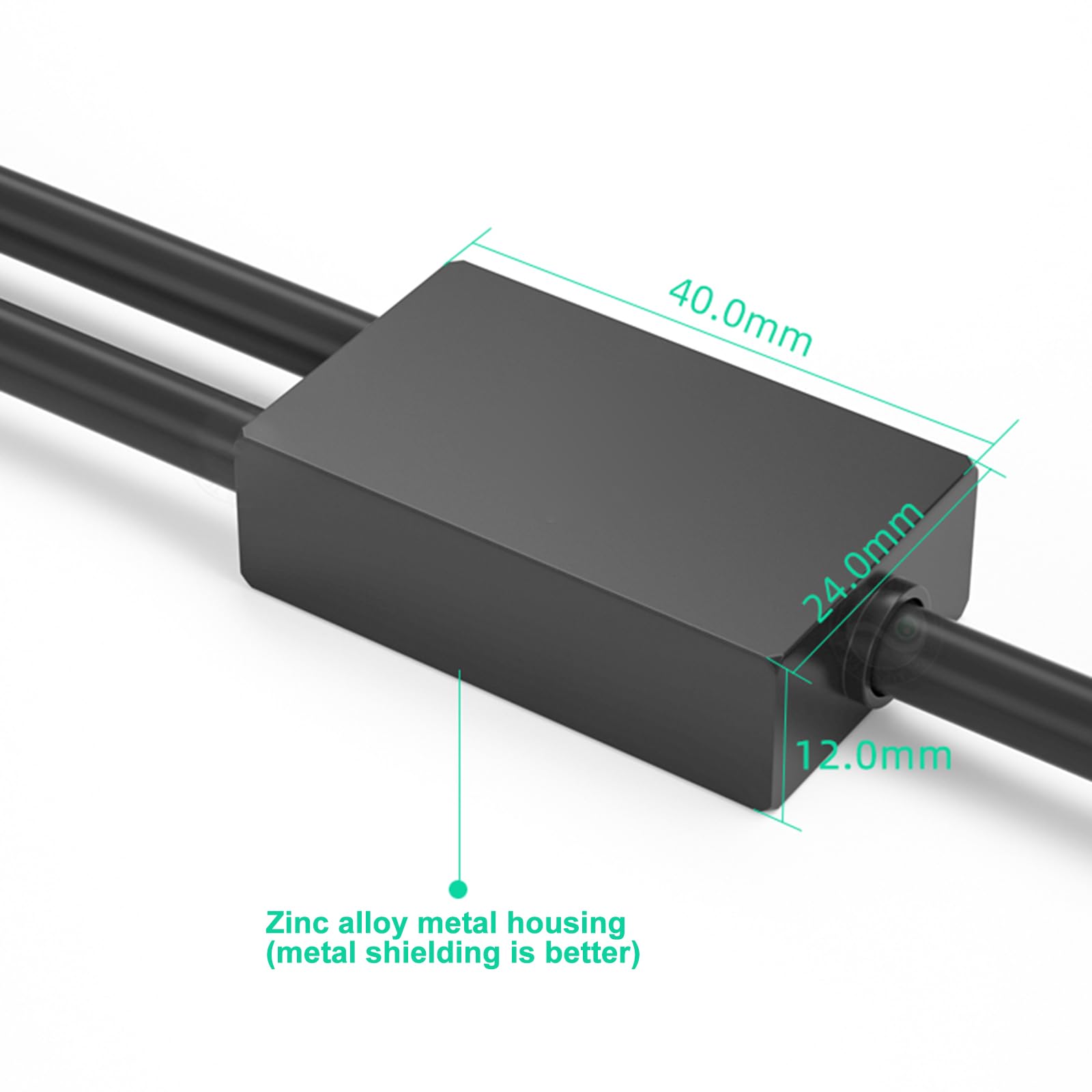 Câble audio 3,5 mm vers double 6,35 mm vers 2 adaptateurs en Y de 6,35 mm pour systèmes audio pour studio et scène