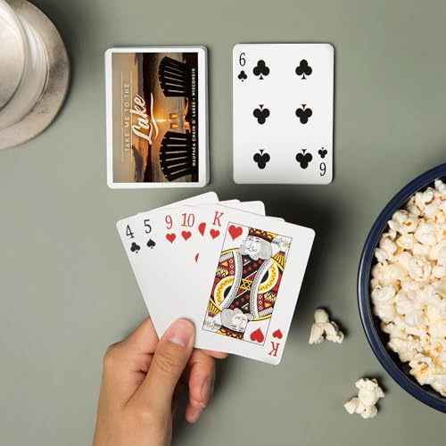 Baraja de cartas Poker Waupaca Wisconsin 52 naipes adultos miniatura 2