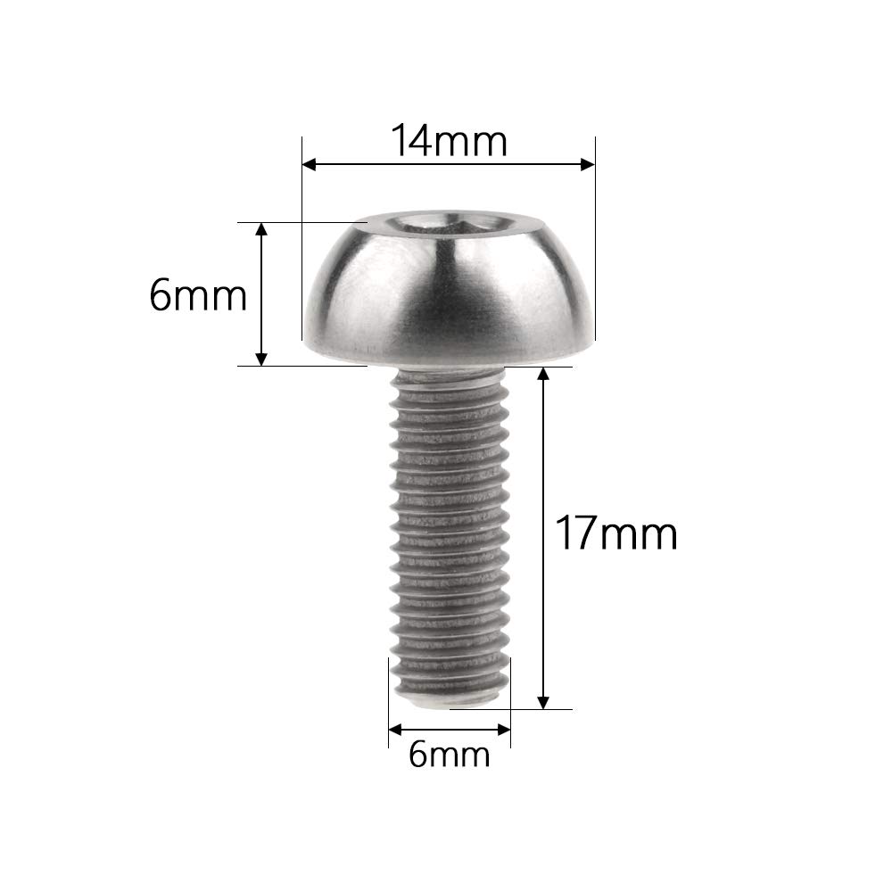 CanonF135mm用　PROBACK Amazon.com: Wanyifa Titanium Motorcycle Front Rotor Bolt