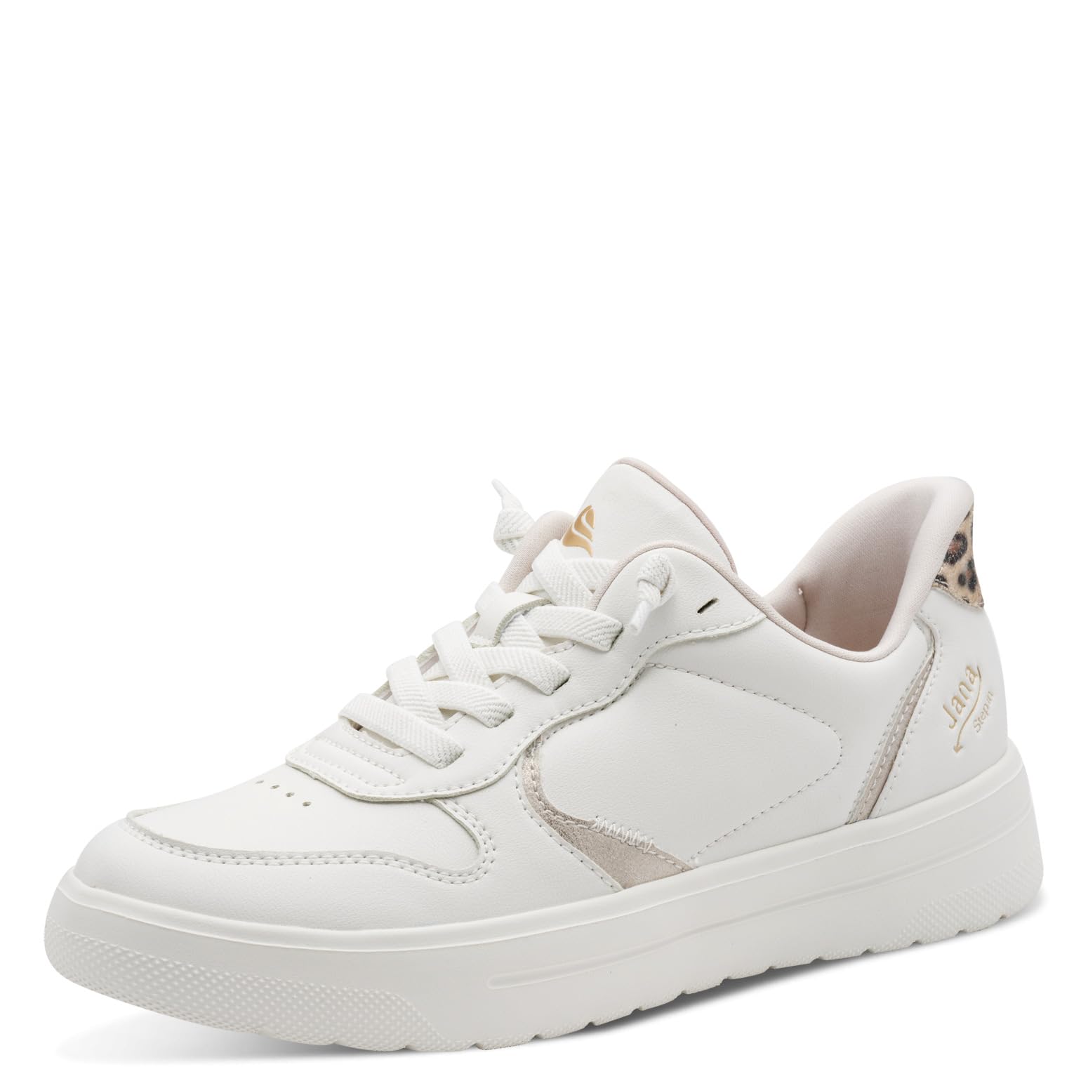 Jana Women's Damen Sneaker Low Vegan 8-23779-46, Offwhite Comb, 7.5 UK