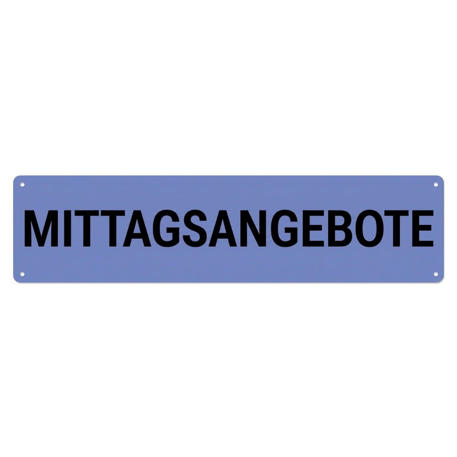 Mittagsangebote Daily Menu Specials Metal Tin Sign