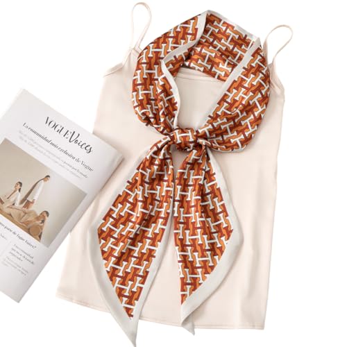 Image of CorssKulture Lightweight Satin Ribbon Scarf for Women's 150 x 15 cm | Silky Soft Scarf Perfect for Gifting