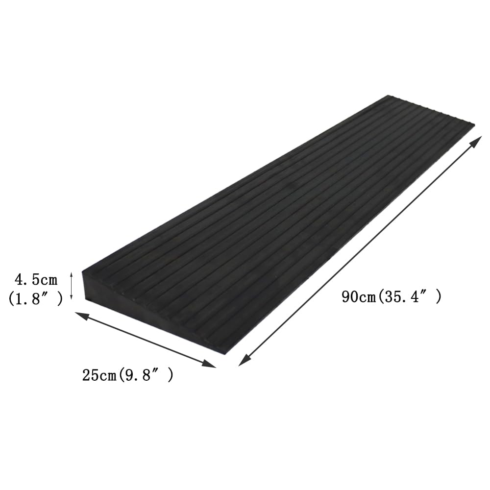 HayWHNKN Heavy Duty Rubber Curb Ramp 1.8