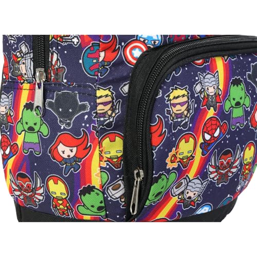 Marvel Avengers Mini Backpack Set ~ 5 Pc Canvas Avengers Superhero 10 Inch Mini Backpack with Stickers, More3