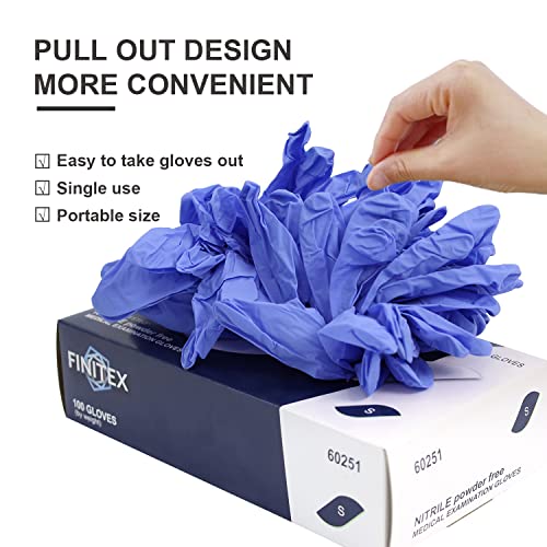 Image of FINITEX Nitrile Disposable Gloves-Black, 5mil, 100PCS and Purple, 3.2mil, 100PCS