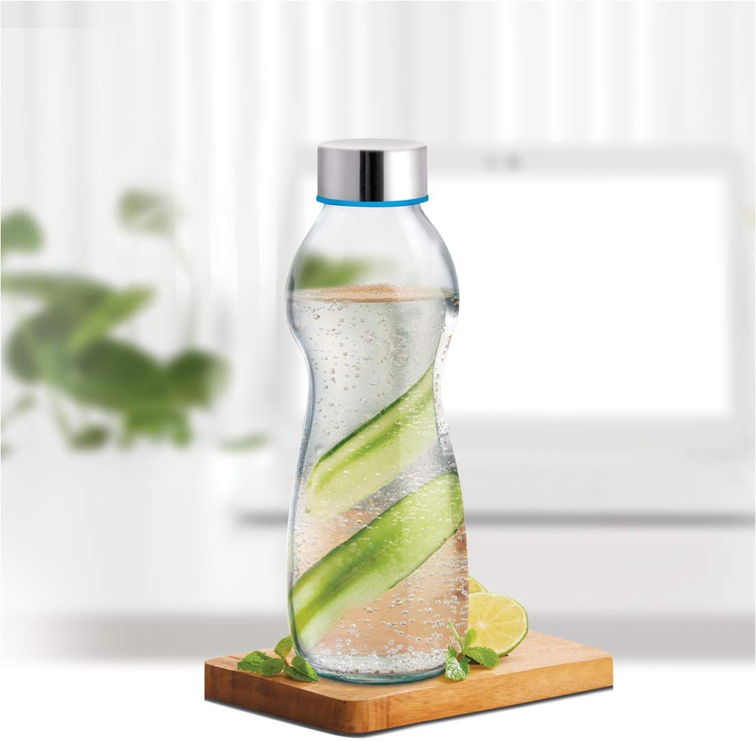 Treo by Milton Eazy Grip Borosilicate Glass Bottle, 550ml, Red - Image 7 thumbnail