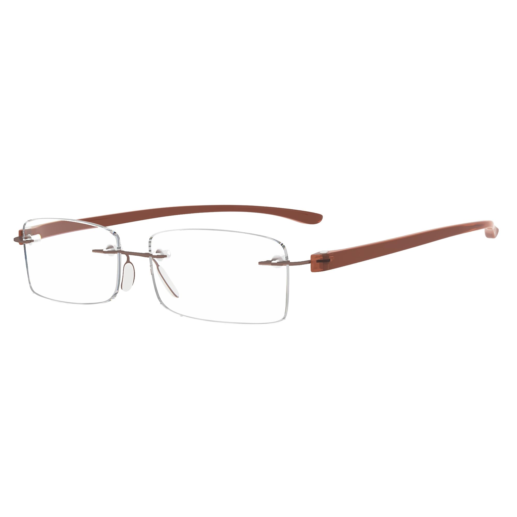 Eyekepper Reader Small Lens Rimless Reading Glasses Men Women