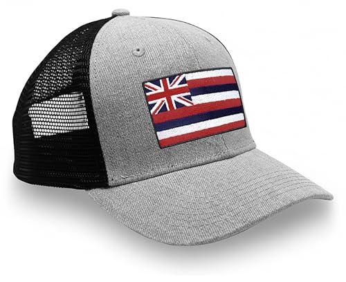 Image of International Tie State Hat for Men and Women, Adjustable Snapback Trucker Baseball Cap with Embroidered Patch