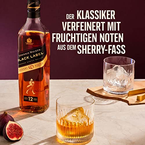 Johnnie Walker Black Label Sherry Finish| Blended Scotch Whisky | Limitierte Edition | blended in Schottland | 40% vol… – Bild 4