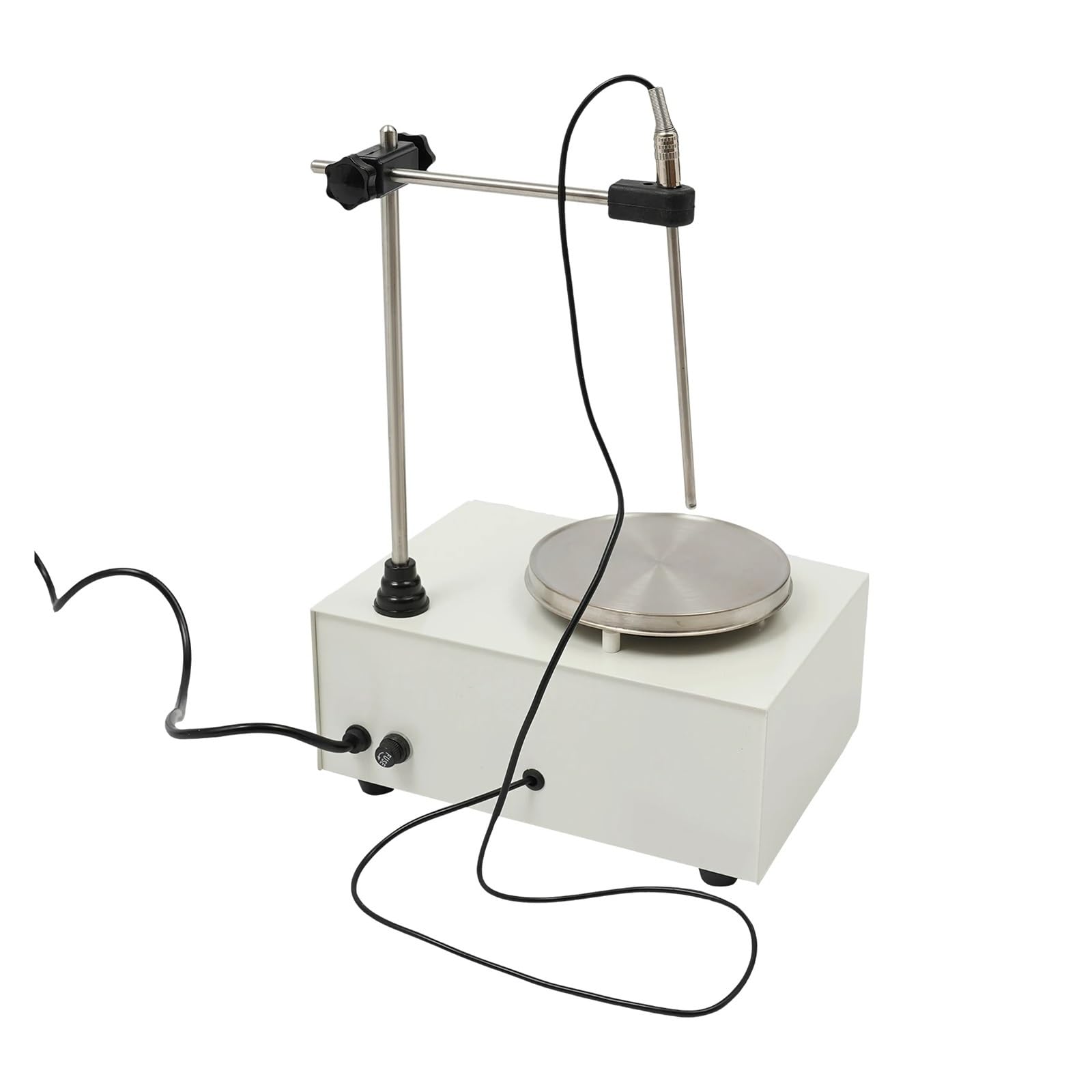 Agitador magnético digital de 250 W, mezclador de placa calefactora de sobremesa for laboratorio, gran volumen, acero inoxidable 304, 0-2000 rpm Múltiples usos