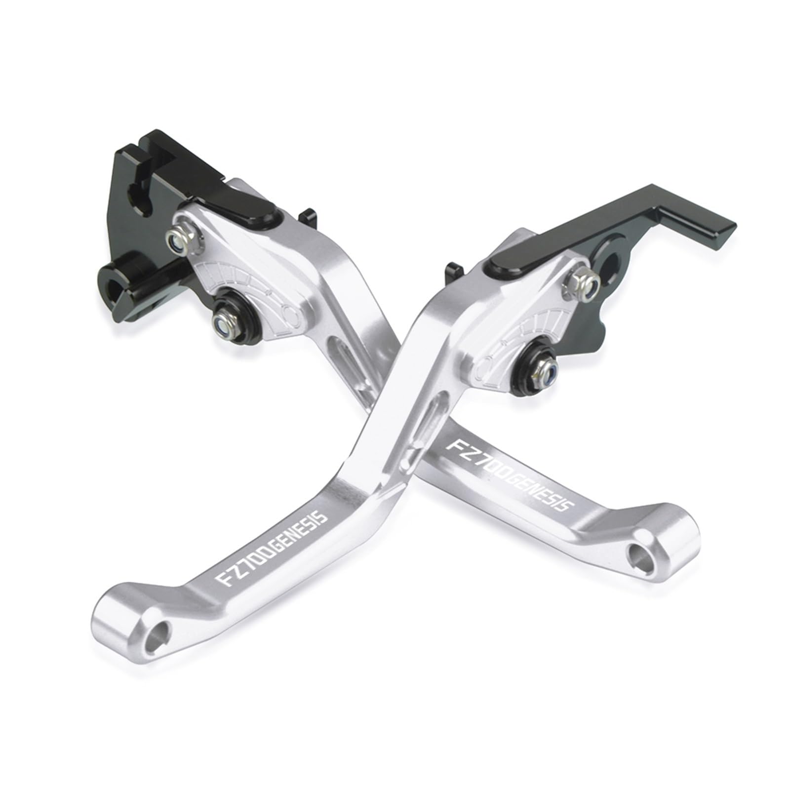 Leviers de frein et d'embrayage courts CNC anodisés pour restaurer la Yamaha FZ700 1987