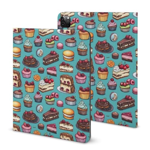 Coque iPad Pro 11 fine protège tablette 4 générations motif thé 28 cm fonction réveil auto