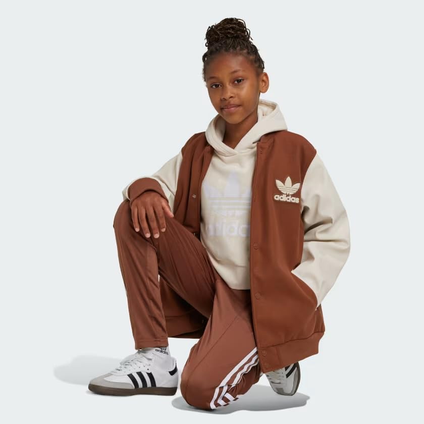 adidas ORIGINALS UNISEX ADICOLOR JACKET KIDS, Preloved Brown, MEDIUM4