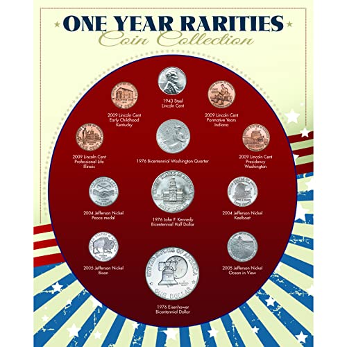 One Year Rarities Coin Collection, Genuine United States Minted Coins, Americana Collectible,...