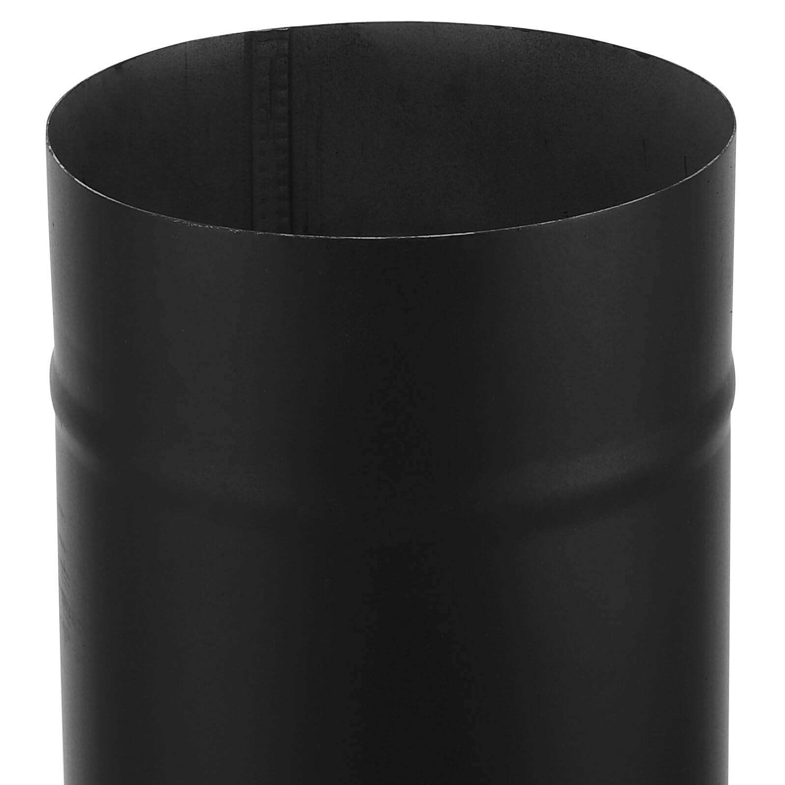 Tubo Fumi in Acciaio Inox Resistente al Calore per Stufa | 125mm, Giunto a Tenuta, Nero, Accessori per Sfiato Stufa Portatile, Uso Domestico