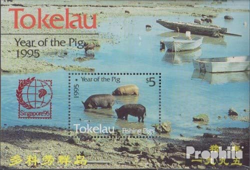 territorio: Tokelau Prophila Collection Tokelau Block4II (Completa Edizione) 1995 Cinese Anno - Singapore (Francobolli per i Collezionisti) mammiferi