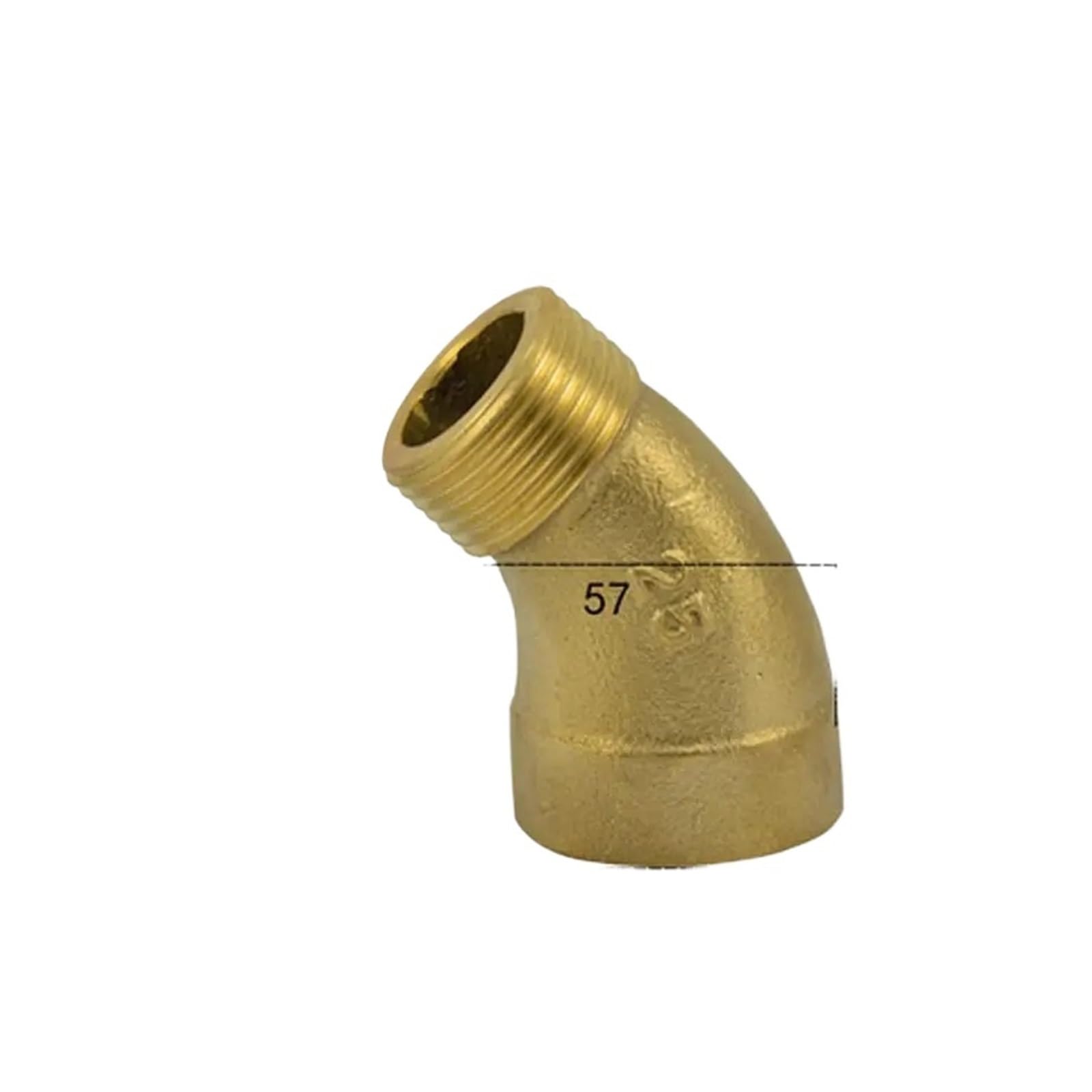 VXAXPOHZA 1" BSPP Female To Male Brass 45 Degree Elbow Pipe Fitting Coupler Connector Water Gas Oil VXAXPOHZA