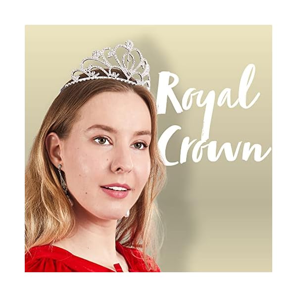 Joyin royal crowns, 2 pack king's and queen's royal crowns, birthday king crown, halloween costume prom accessories - image 6