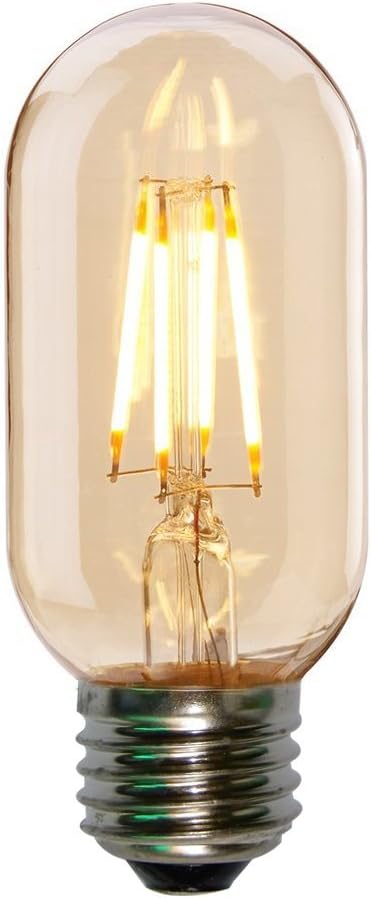 onepre T45 Edison Led Bulb 4W LED Filament Bulb, 40 watt Equivalent Warm White, E26/E27 Medium Screw Base, Tubular Style LED Vintage Antique Led Light Bulbs, 2300K