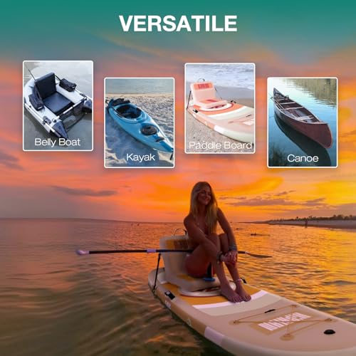 Image of Niphean Inflatable Kayak Seats with Back Support,Ergonomic Paddle Board Seat