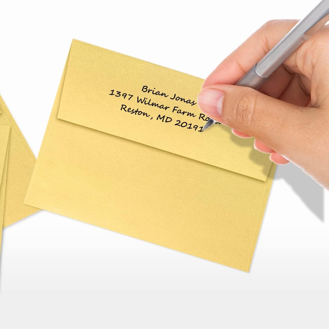LUXPaper A2 Invitation Envelopes (4 3/8 x 5 3/4) - Gold Metallic (250 Qty.)
