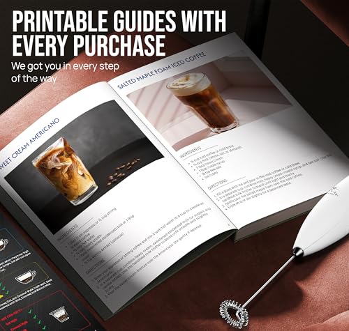 image for Zulay Kitchen Executive Series Luxury Gift Milk Frother with 4 Duracel