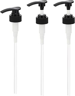 Segbeauty Lotion Dispenser Pump Head, 3 Pack Shower Bottle Pump Replacement, Empty Refillable Bottle Tube Pump Top for Shampoo Conditioner Hand Soap Body Soap Essential Oils Bathroom Kitchen Hotel
