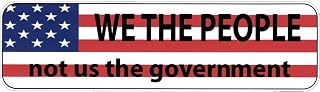 Freedom Liberty Constitution We The People Not Us The Government USA Patriotic Amendment Small Vinyl Bumper Sticker or Laptop Decal 5.5-by-1.5 Inches
