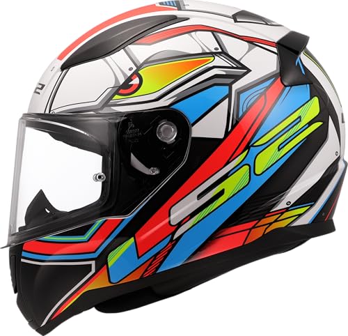 Ls2, Casco Moto Integral Rapid Ii Xdron Gloss White Neon Orange, Xl Ls2, Casco Moto Integral Rapid Ii Xdron Gloss White Neon Orange, Xl