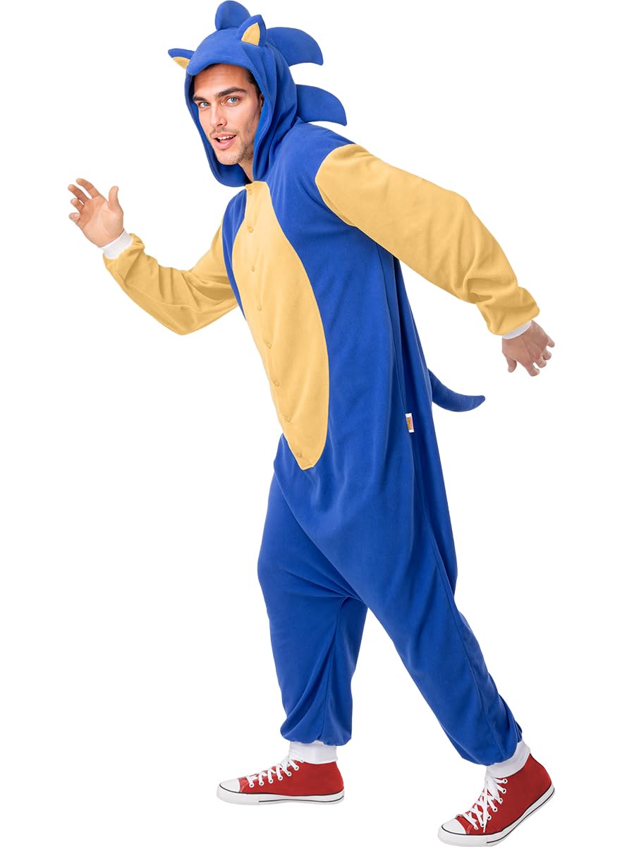 Funidelia Sonic Kostüm für Herren und Damen, Offizielle Lizenz, Games, Film und Serien - Verkleidung für Erwachsene für Partys, Karneval und Halloween