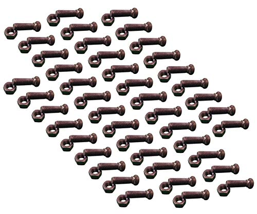 45 - Plow Bolt & Nut for Blades/Cutting Edge, 5/8-11x2 1/2 - Grade 8, Dome Head