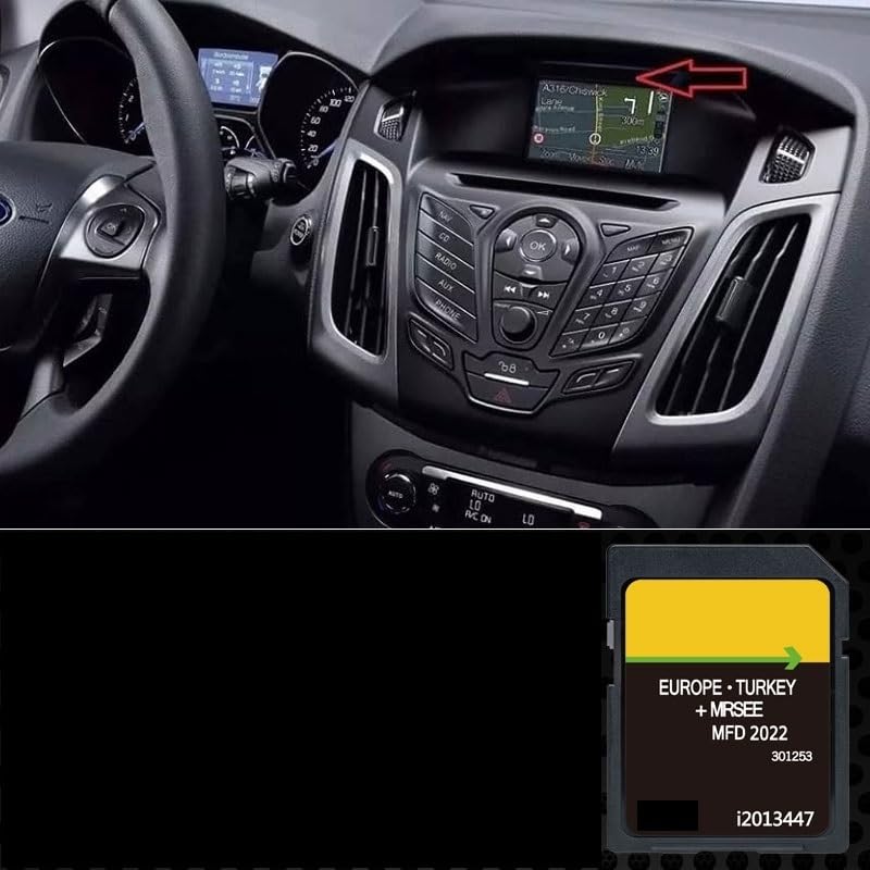 Generisch Aktualisierung der Kartographie GPS Navigation Europa v12 2022 kompatibel mit Ford Sync1 MFD