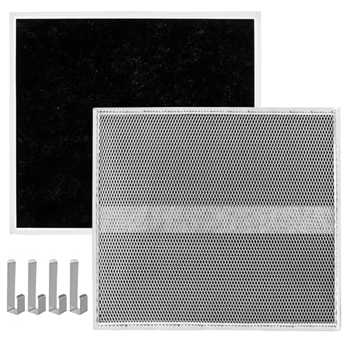 S97020466 Range Hood Non-Ducted Filter, HPF30 Charcoal Filter Type XC (with Clips) for Broan-Nutone Series Range Hood Filter 2 Pack