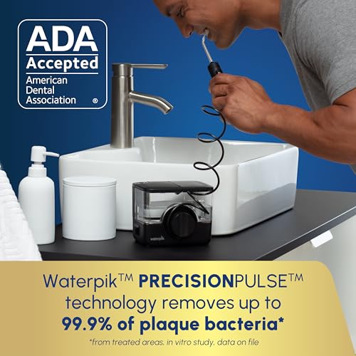 Image of Waterpik ION Professional Water Flosser, Rechargeable and Portable for Teeth, Gums, Braces, 10 Settings, 7 Flossing Tips For Multiple Users And Needs, ADA Accepted, WF-12 Black, Packaging May Vary