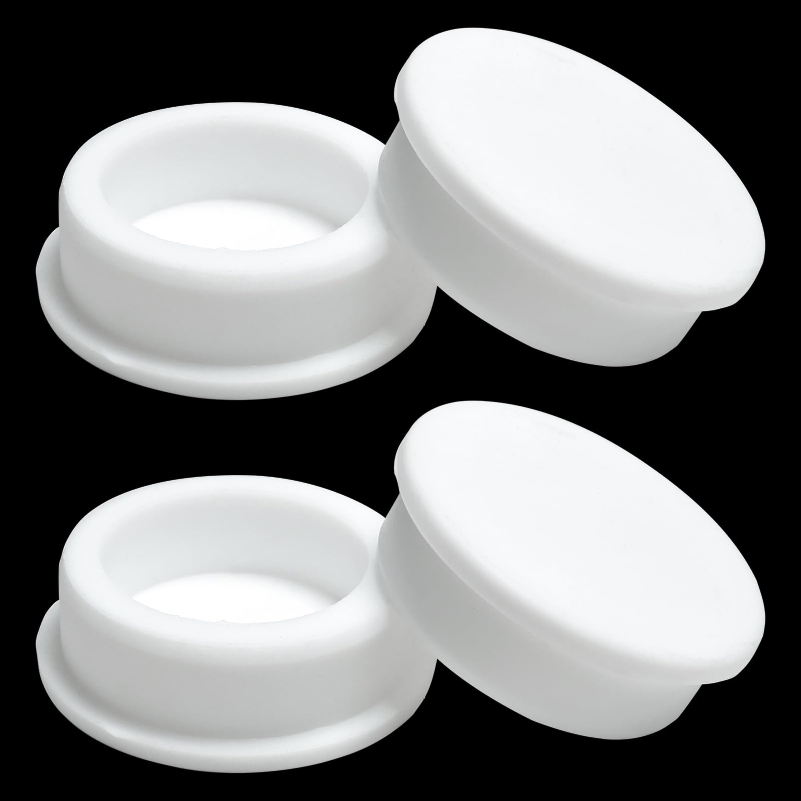 4 Pcs 46.3 mm/1.83 in Silicone Rubber Plug for 45.3 mm Round Holes