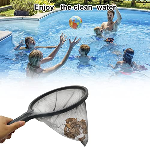 Rede de escumadeira de piscina – Ferramenta de limpeza de rede de escumadeira de piscina de malha fi