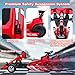 Electric Go Kart with Top Speed 18.6 MPH, Electric Go Cart Drift Cart for Teens 14+ Handbrake and 3 Speed Mode, 700W Motors, Adjustable Seat, Cool Rear Spoiler, Rubber Tire and LED Light