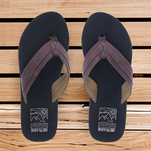 Body Glove Men's Ryft Flip Flops - Stylish and Comfortable Summer Beach Sandals for Men Sandals for Beach and Pool - Lightweight, Arch Support, Water-Friendly4