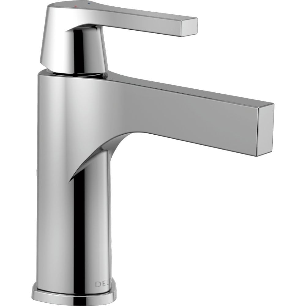 sugar A Delta Faucet Zura Single Hole Bathroom Faucet, Single Handle