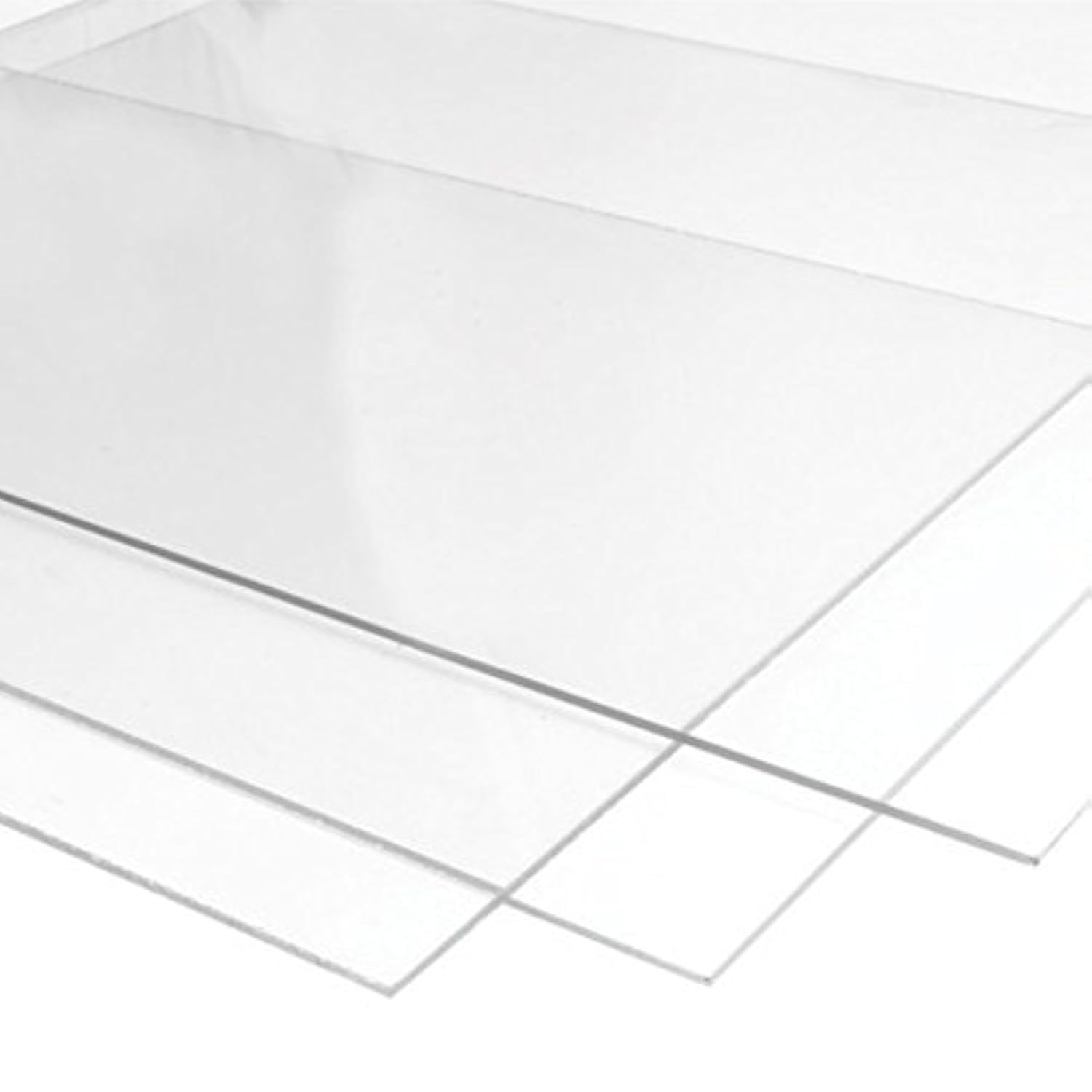 2mm Plexiglass Hard Acrylic Sheet - Multipurpose Use, Waterproof Transparent Clear Glass Sheet, 30x30x0.3 cm