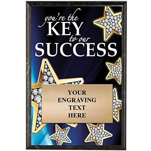 Corporate Plaques - 5 x 7 Key to Our Success Recognition Trophy Plaque Award