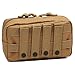 Orca Tactical Molle Admin Pouch - Horizontal Zippered, Multi-Purpose EDC Gear, Molle Utility Pouch, Tool & Gadget Waist Bag Organizer (Coyote Brown)